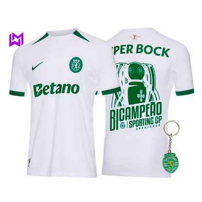Camisola Sporting Alternativa BICAMPEÃO 2024/25 - MODELO EXCLUSIVO! 🦁🏆