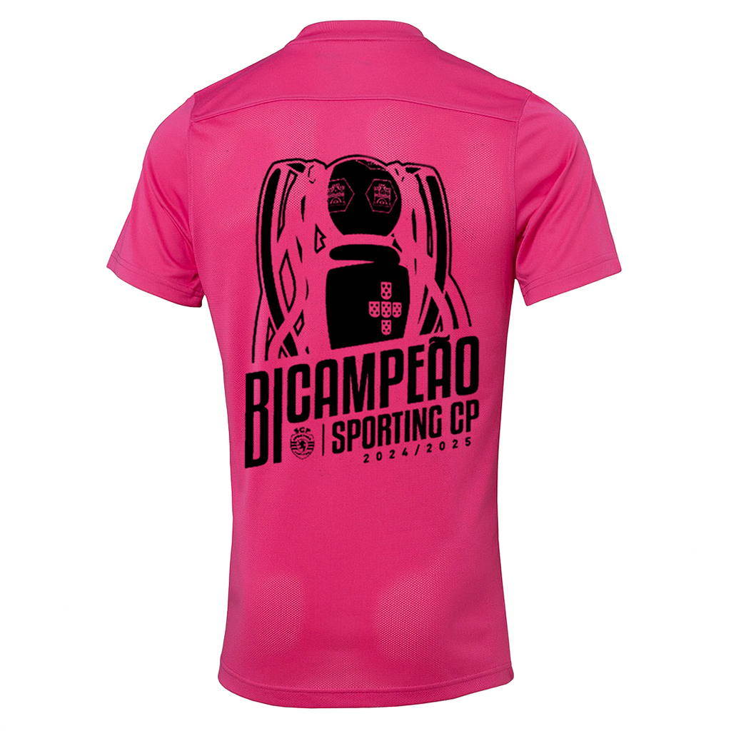 Camiseta Rosa de Octubre del Sporting - BICAMBRES 2024/25 - ¡MODELO EXCLUSIVO! 🦁🏆 