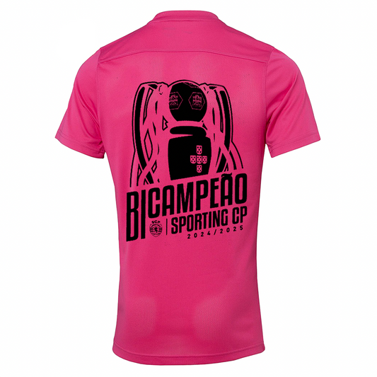 Camisola Sporting Outubro Rosa BICAMPEÃO 2024/25 - MODELO EXCLUSIVO! 🦁🏆