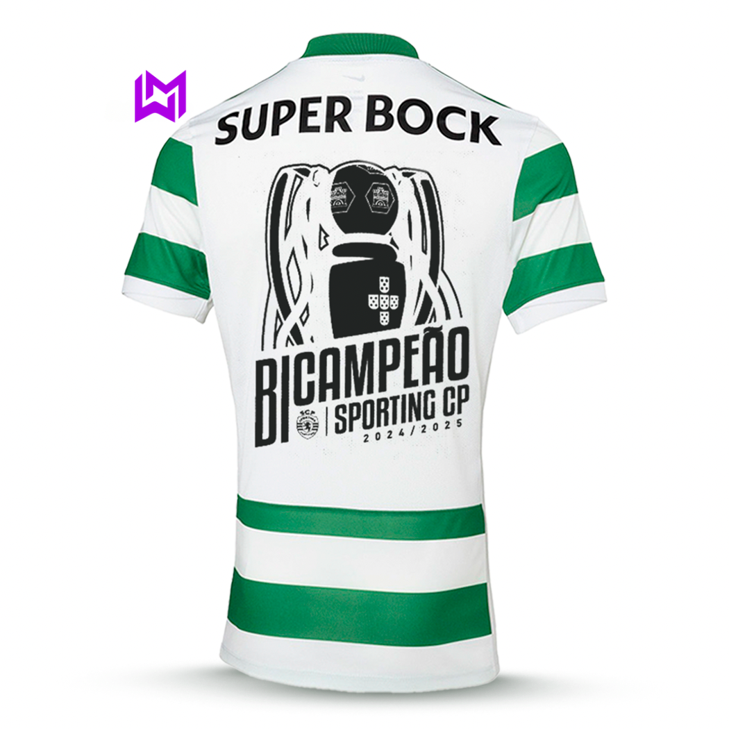 Camisola Sporting Principal BICAMPEÃO 2025/26 - LANÇAMENTO! 🦁🏆