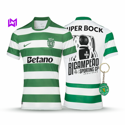 Camisola Sporting Principal BICAMPEÃO 2025/26 - LANÇAMENTO! 🦁🏆