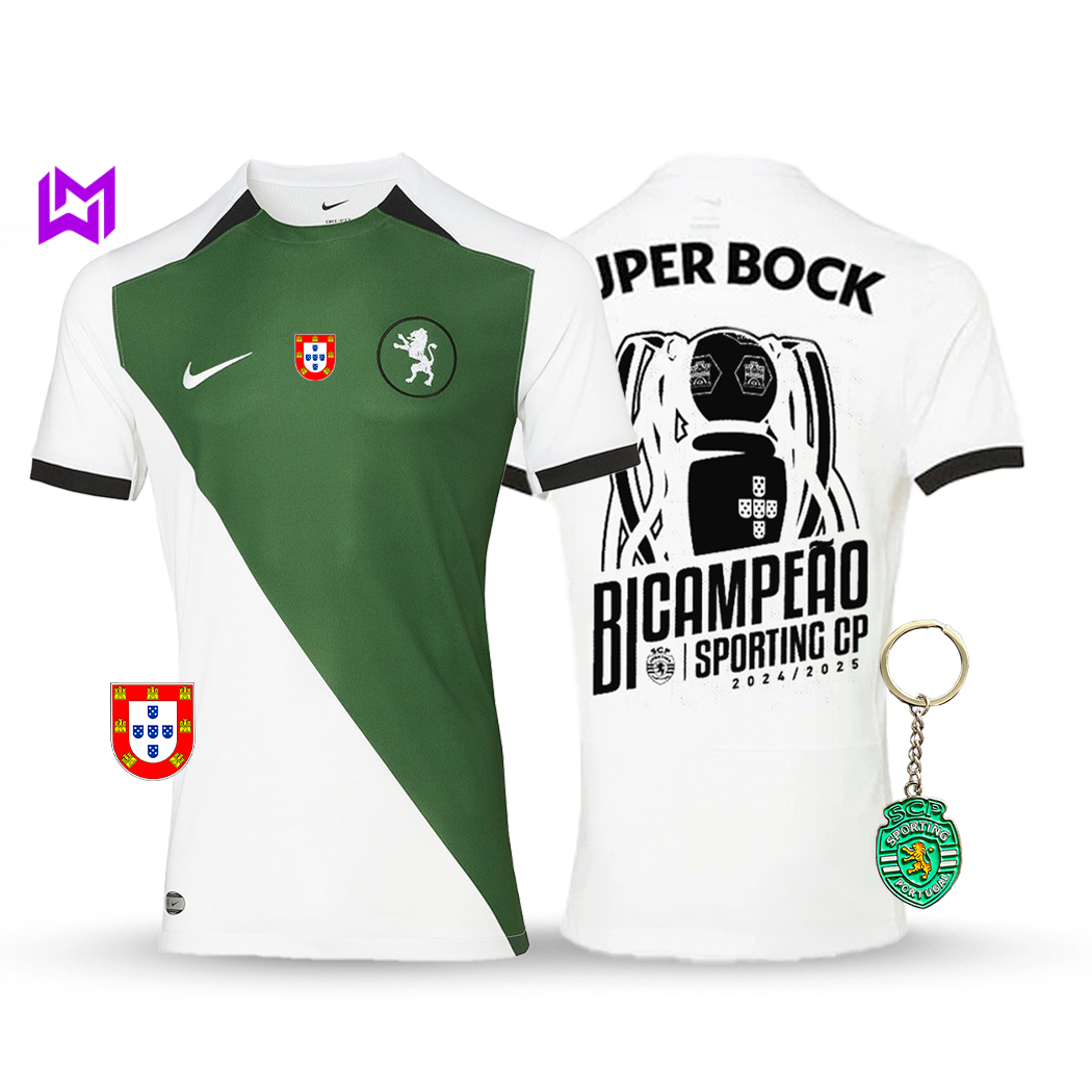 Camisola Sporting Stromp BICAMPEÃO 2024/25 - MODELO EXCLUSIVO! 🦁🏆