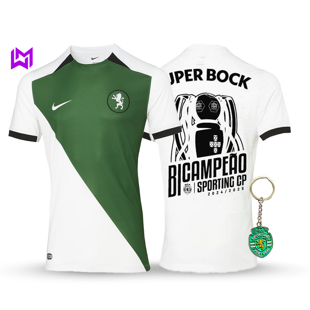 Camisola Sporting Stromp BICAMPEÃO 2024/25 - MODELO EXCLUSIVO! 🦁🏆