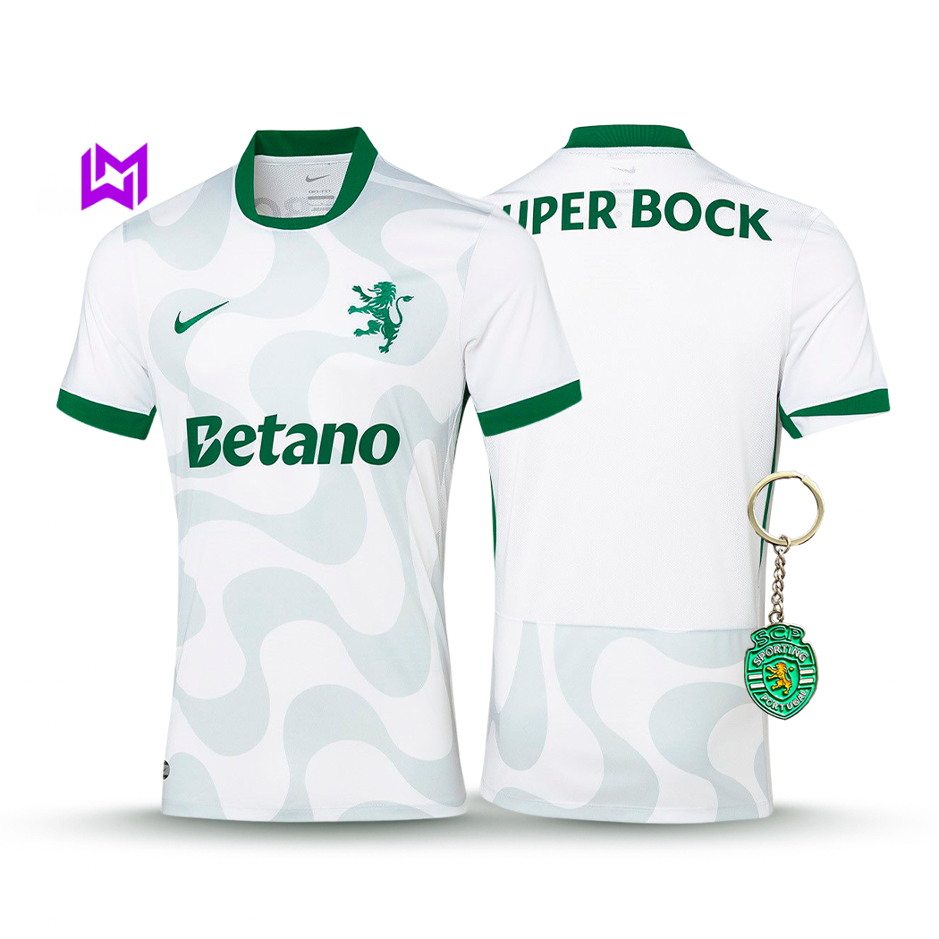 Camisola Sporting Alternativa Branca 2025/26 - LANÇAMENTO! 🔥💚