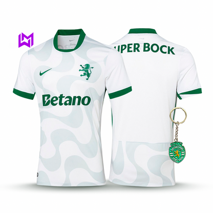 Camisola Sporting Alternativa Branca 2025/26 - LANÇAMENTO! 🔥💚