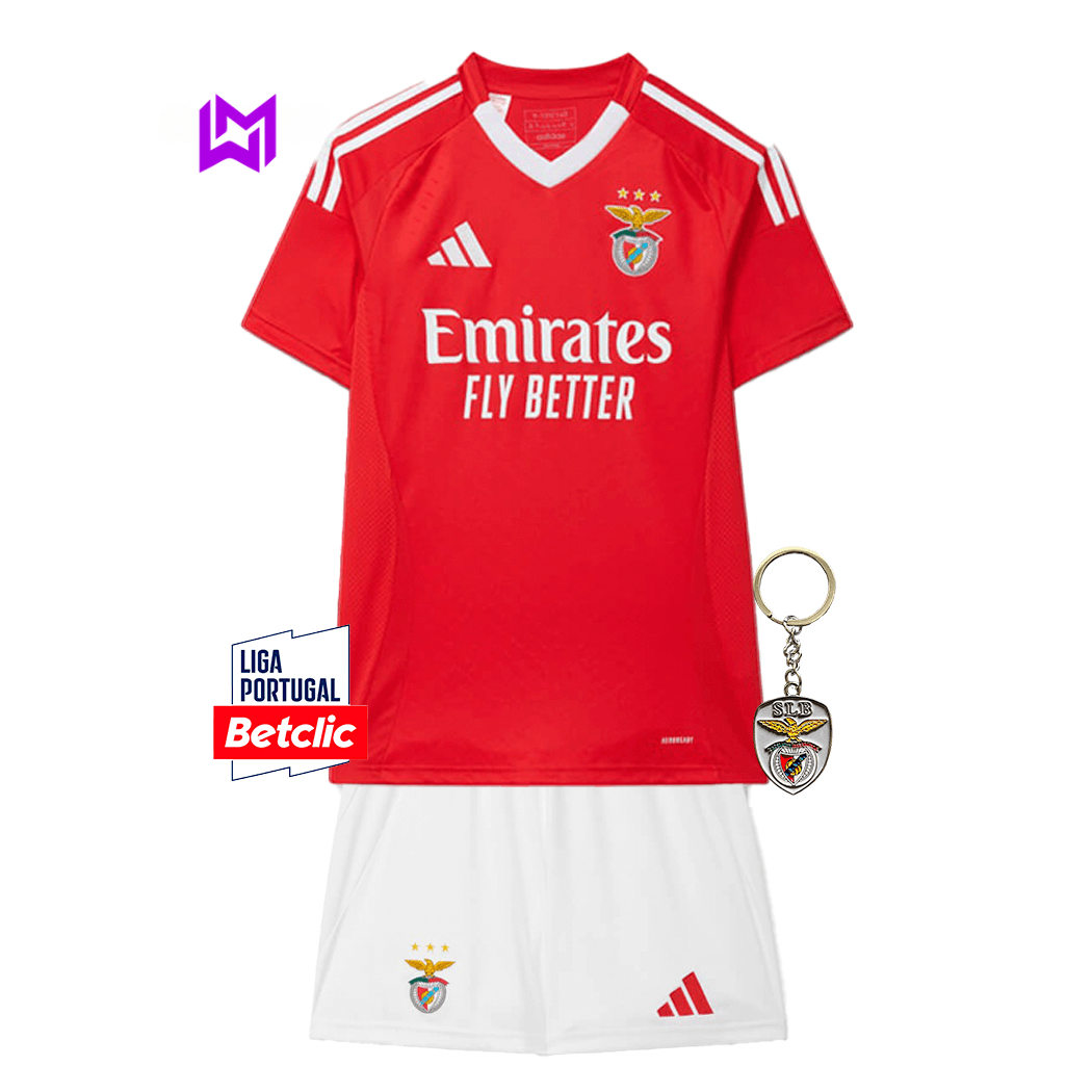 Conjunto Infantil Benfica Principal 2024/25 - ÚLTIMAS UNIDADES! 🔥🦅