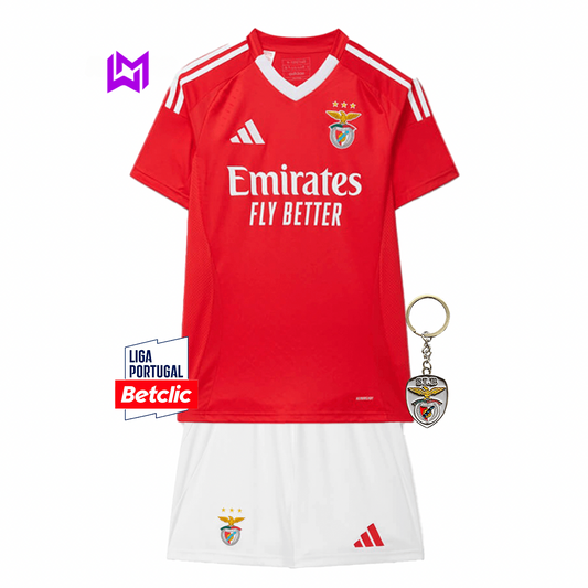 Conjunto Infantil Benfica Principal 2024/25 - ÚLTIMAS UNIDADES! 🔥🦅