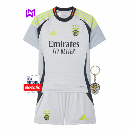Conjunto Infantil Benfica Terceiro 2024/25 - ÚLTIMAS UNIDADES! 🔥🦅