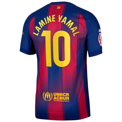 Lamine Yamal Barcelona Nike 2025/26 Home Authentic Player Jersey - Slim Fit