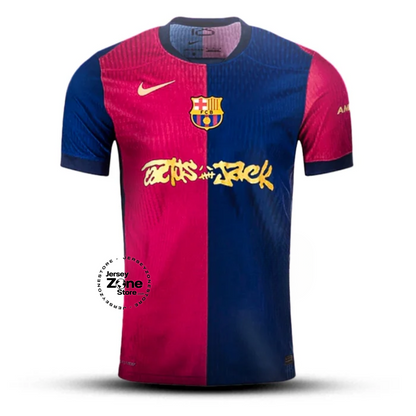 Camiseta de aficionado local de Travis Scott del Barcelona 2025/26 Spotify y el FC Barcelona colaboran con Travis Scott en un Cactus Jack especial 