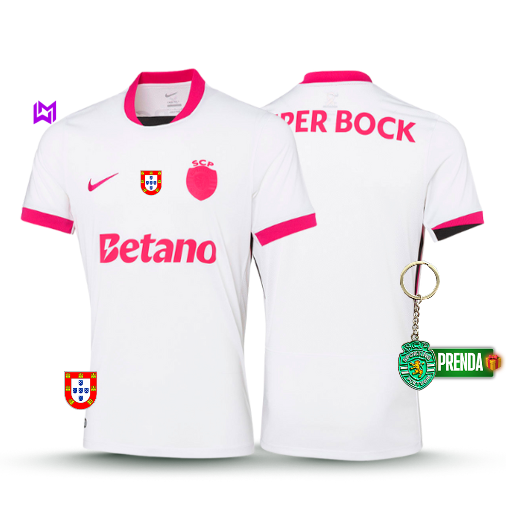 Camisola Sporting PINK OCTOBER rosa 2025/26 - LANÇAMENTO 🔥