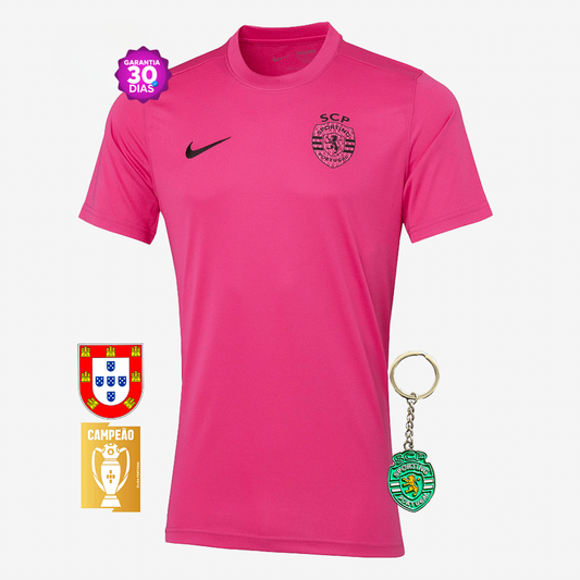 Camisola Sporting Outubro Rosa 2024/25 - ÚLTIMAS UNIDADES! 🔥💖