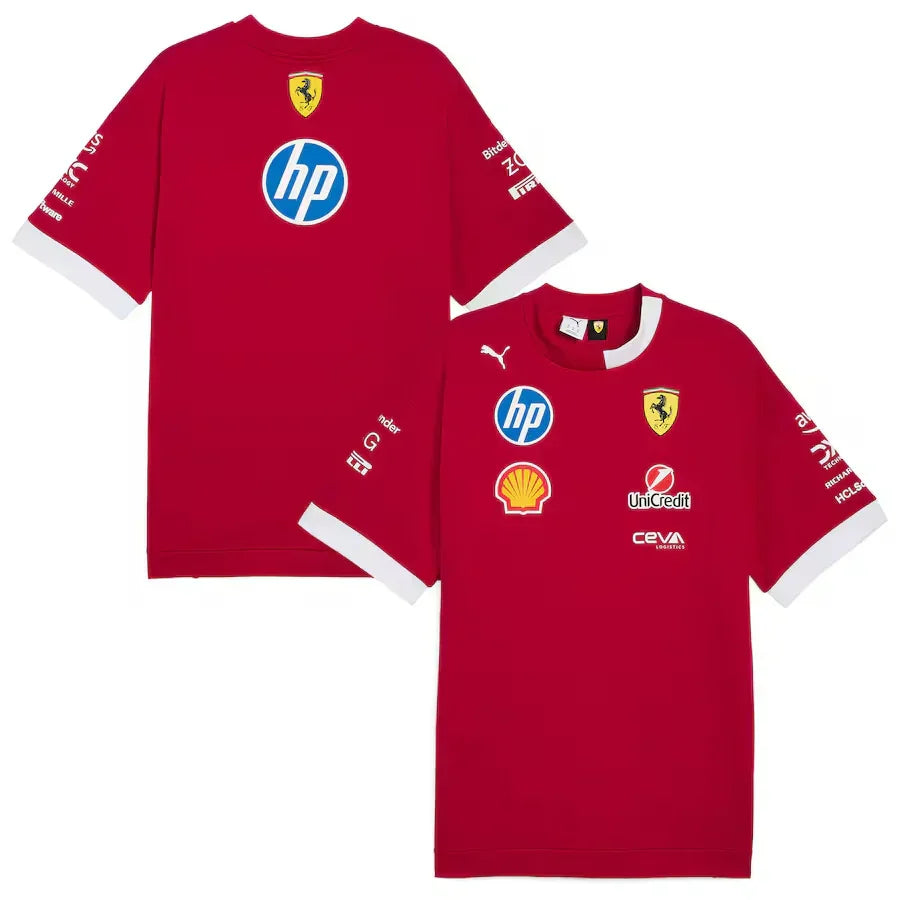 Scuderia Ferrari F1 2025 Team Set Up T-shirt Formula 1