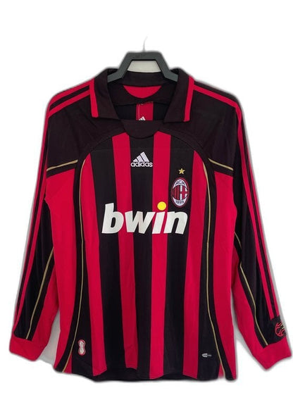 AC Milan 06/07 I Home Jersey - Long Sleeve Retro Version