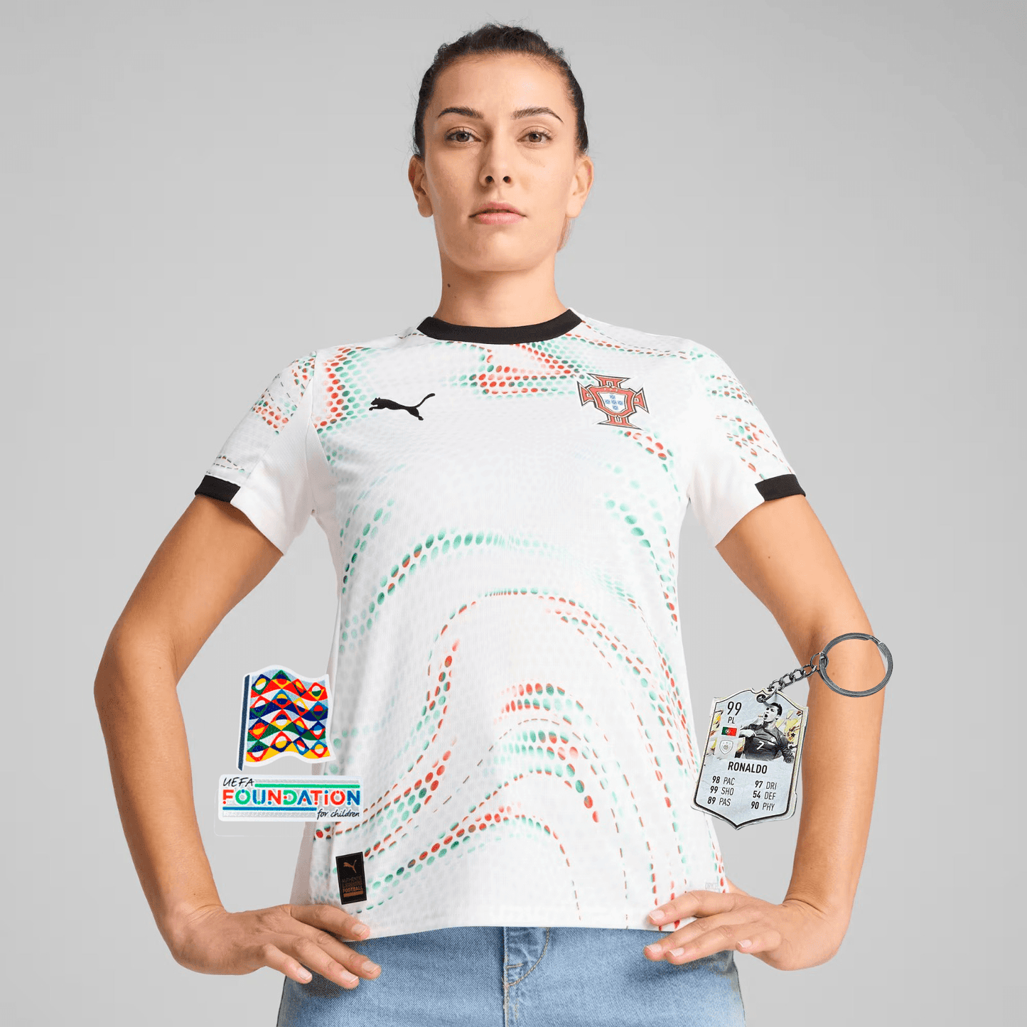 Camiseta visitante de Portugal para mujer 2025/26 - NUEVO LANZAMIENTO 