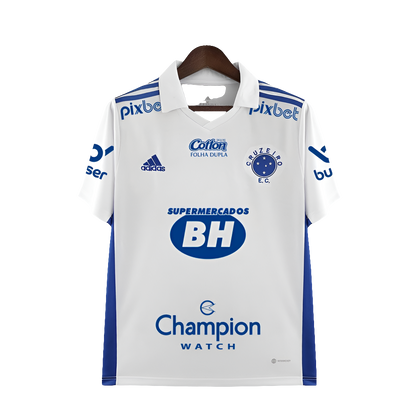 Camiseta visitante del Cruzeiro 22/23 II - Todos los patrocinadores - Versión para aficionados
