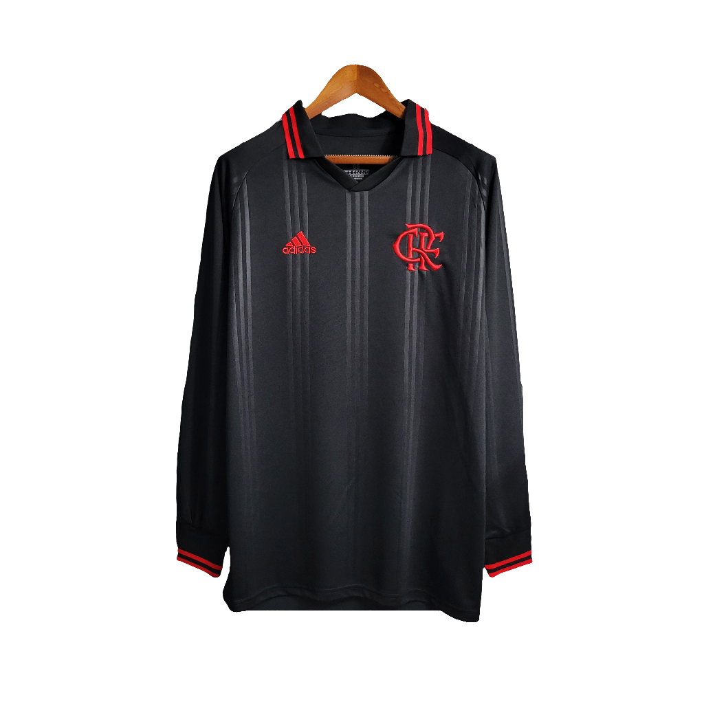 Camiseta Flamengo 19/20 Edición Especial - Negra - Manga Larga Versión Retro
