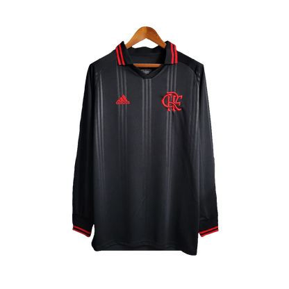 Camiseta Flamengo 19/20 Edición Especial - Negra - Manga Larga Versión Retro