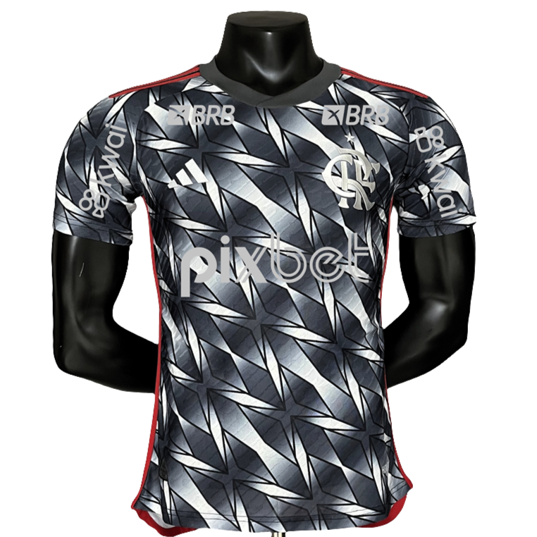Tercera camiseta del Flamengo 24/25 - Todos los patrocinadores - Versión para el jugador