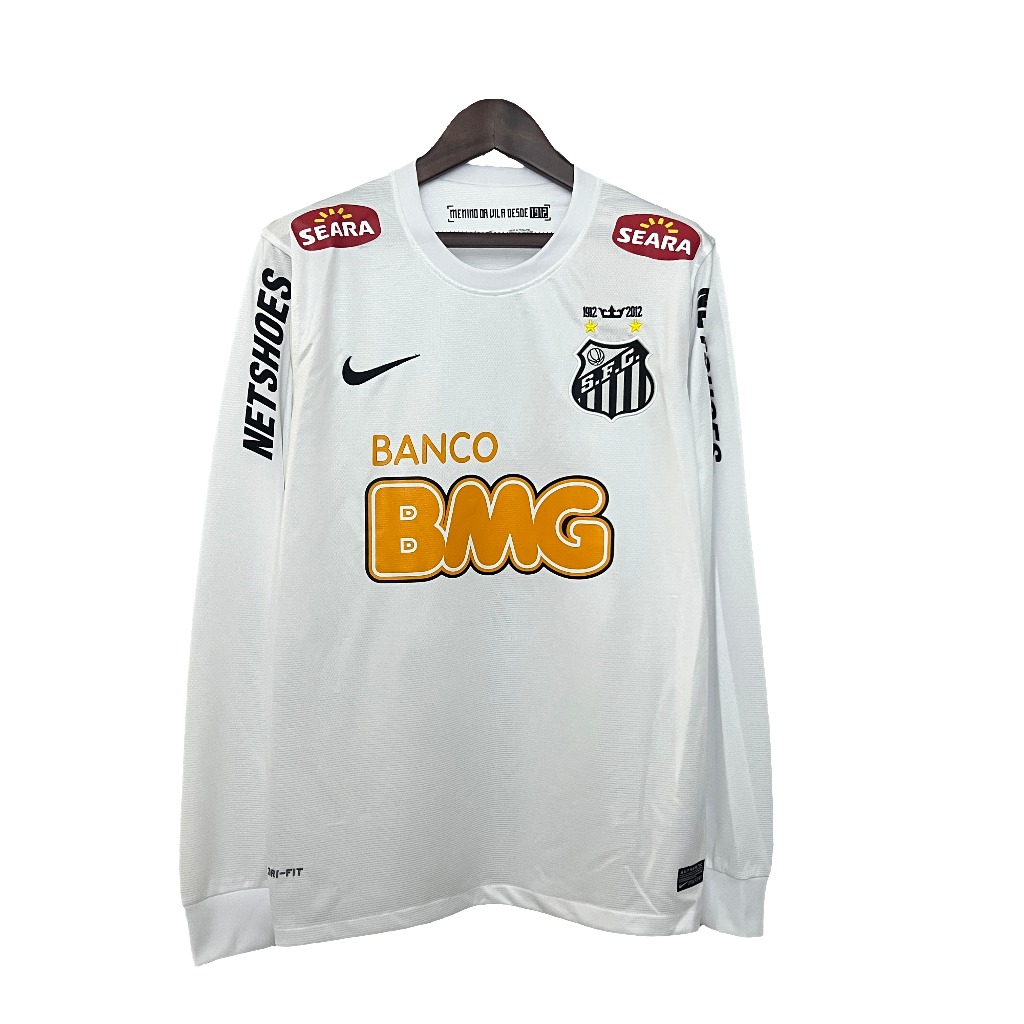 Camiseta local del Santos 11/12 I - Versión retro de manga larga