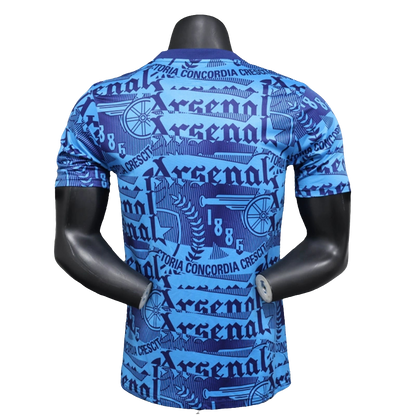 Camiseta prepartido del Arsenal 25/26 - Azul - Versión jugador