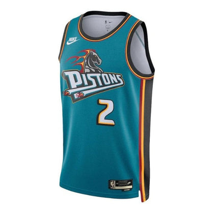 Camiseta unisex de la NBA Cade Cunningham Detroit Pistons 2023, color verde azulado - Edición clásica