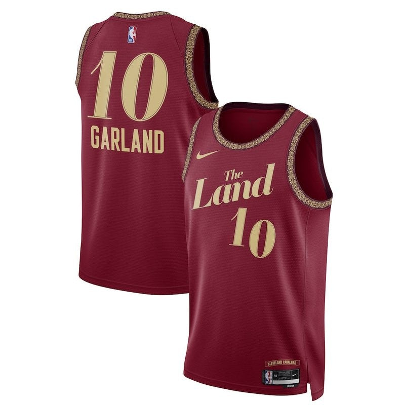 Camiseta unisex de la NBA de Darius Garland, Cleveland Cavaliers, 23/24, burdeos, edición City