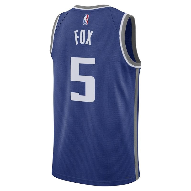 Camiseta unisex de la NBA De'Aaron Fox de los Sacramento Kings (23/24) - Azul - Edición Ciudad