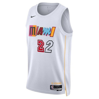 Camiseta unisex de la NBA Jimmy Butler Miami Heat 2023 - Edición Ciudad - Blanco