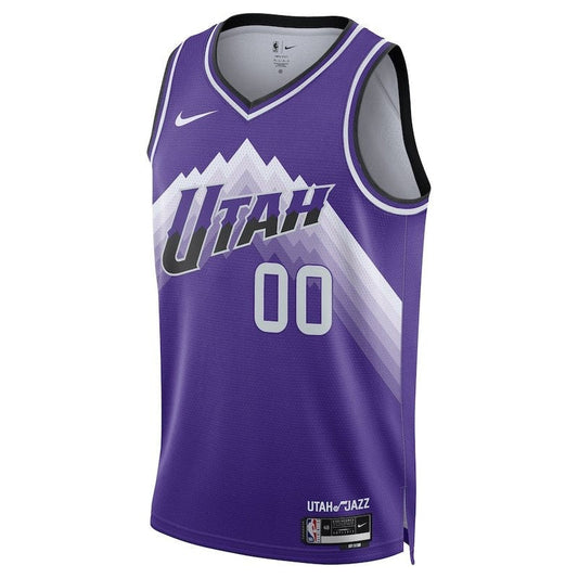 Camiseta unisex de la NBA Jordan Clarkson de los Utah Jazz, edición 23/24, morada, edición City
