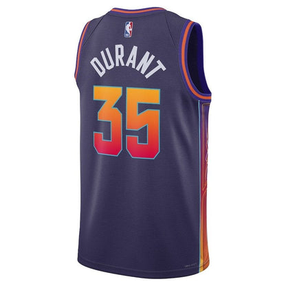 Camiseta unisex de la NBA de Kevin Durant, Phoenix Suns, 23/24, morada, edición City