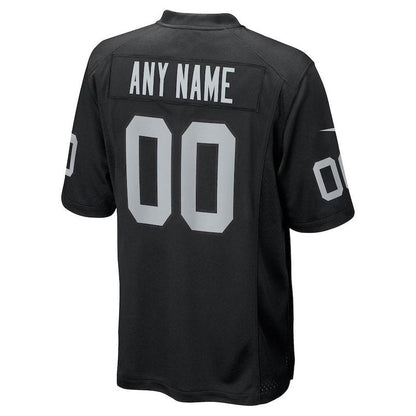 Camiseta personalizada de la NFL de los Las Vegas Raiders - Negra