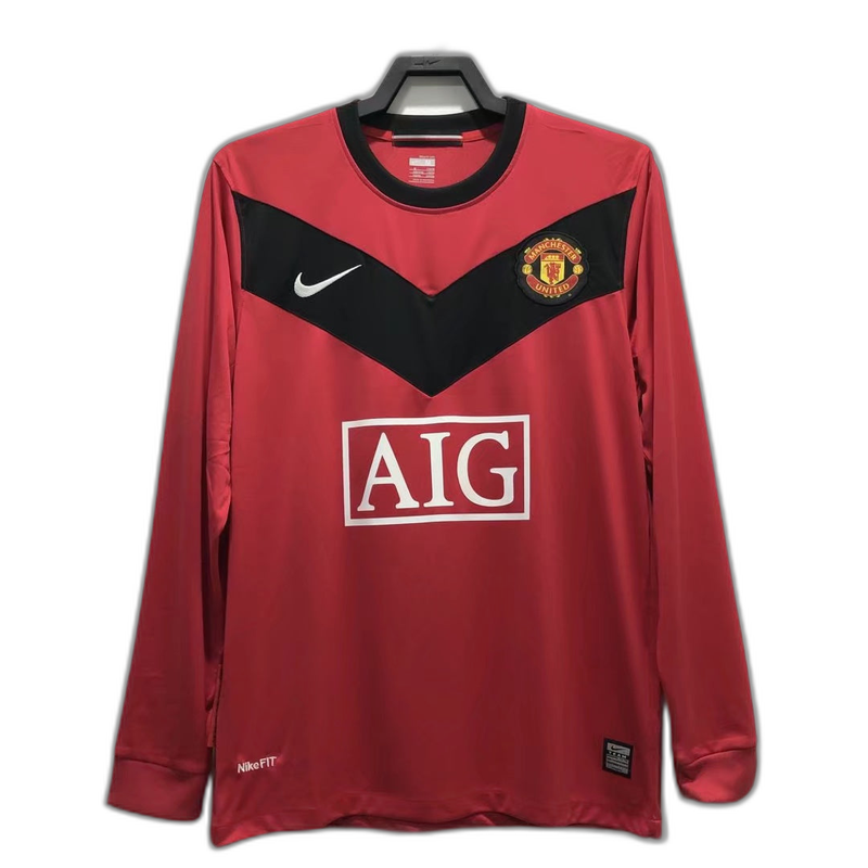 Camiseta local del Manchester United 2010 (versión retro de manga larga)