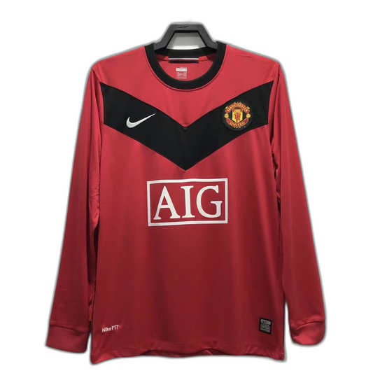 Manchester United 2010 I Home Jersey - Long Sleeve Retro Version