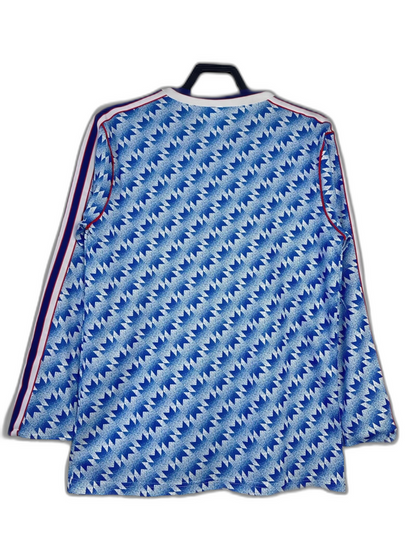 Manchester United 90/92 II Away Jersey - Long Sleeve Retro Version