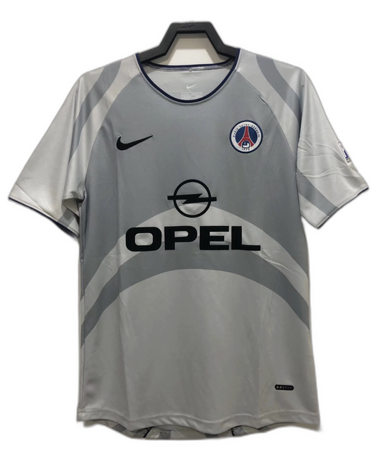 Camiseta gris del París Saint-Germain (PSG) 2001 - Versión retro