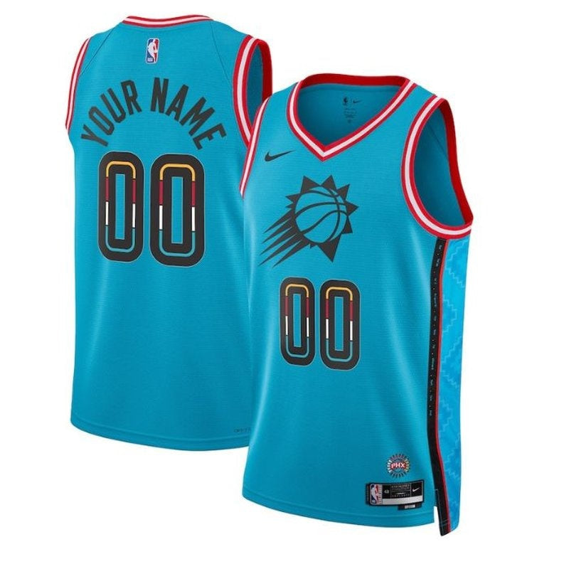 Camiseta unisex de la NBA de los Phoenix Suns 2023 - Edición Ciudad - Turquesa