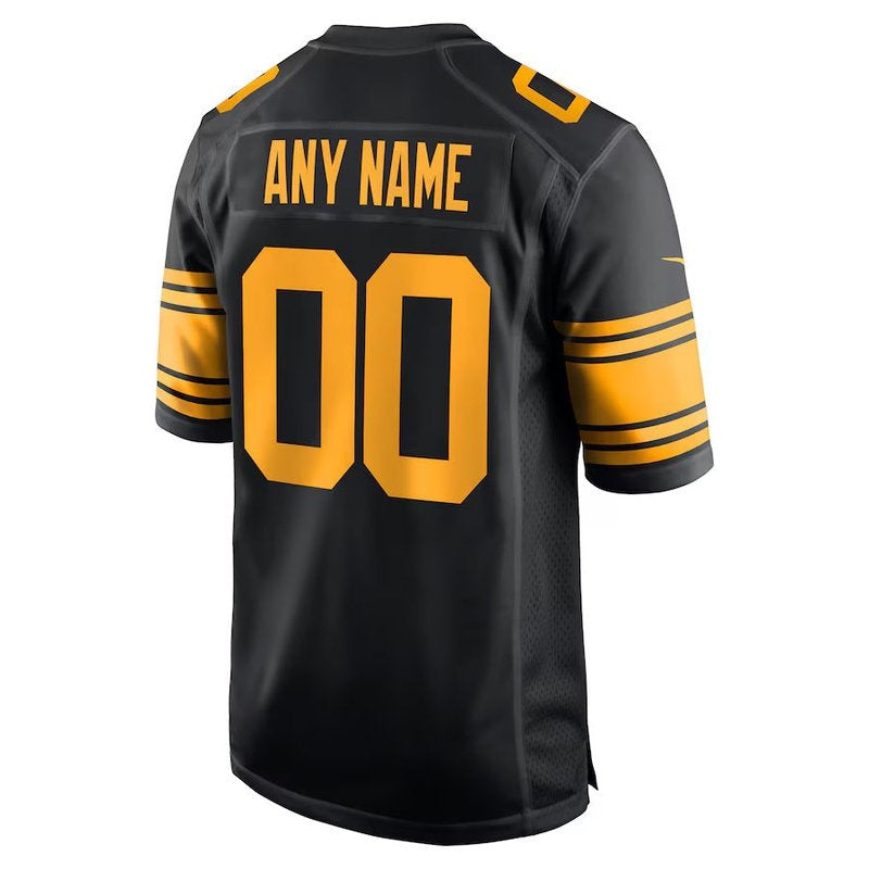 Camiseta alternativa personalizada de la NFL de los Pittsburgh Steelers - Negra