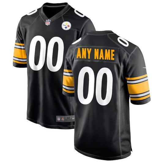 Camiseta personalizada de la NFL de los Pittsburgh Steelers, color negro