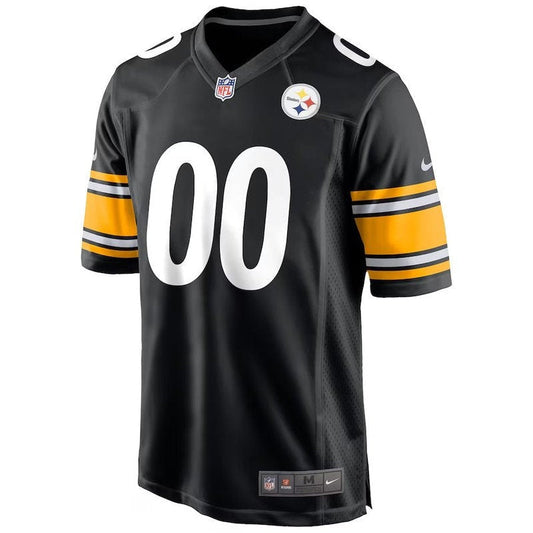 Camiseta personalizada de la NFL de los Pittsburgh Steelers, color negro