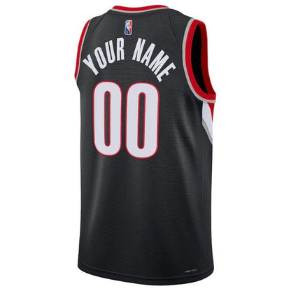 Camiseta NBA Portland Trail Blazers 2023 Diamond - Edición Icon - Negra