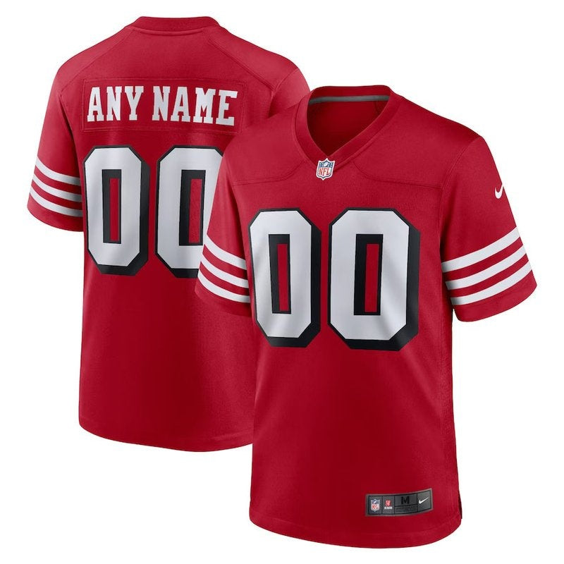 Camiseta personalizada alternativa de la NFL de los San Francisco 49ers - Escarlata