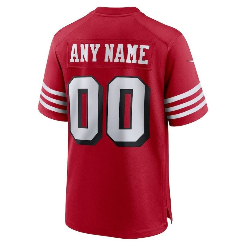 Camiseta personalizada alternativa de la NFL de los San Francisco 49ers - Escarlata