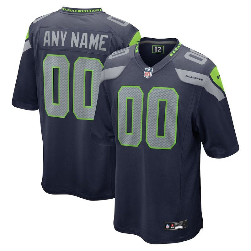 Seattle Seahawks - Camiseta personalizada de la NFL para la universidad - Azul marino