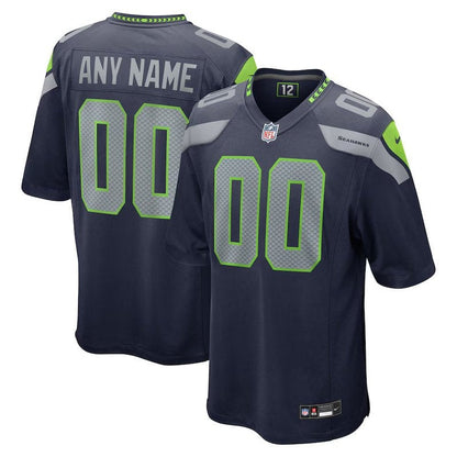 Seattle Seahawks - Camiseta personalizada de la NFL para la universidad - Azul marino