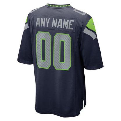 Seattle Seahawks - Camiseta personalizada de la NFL para la universidad - Azul marino