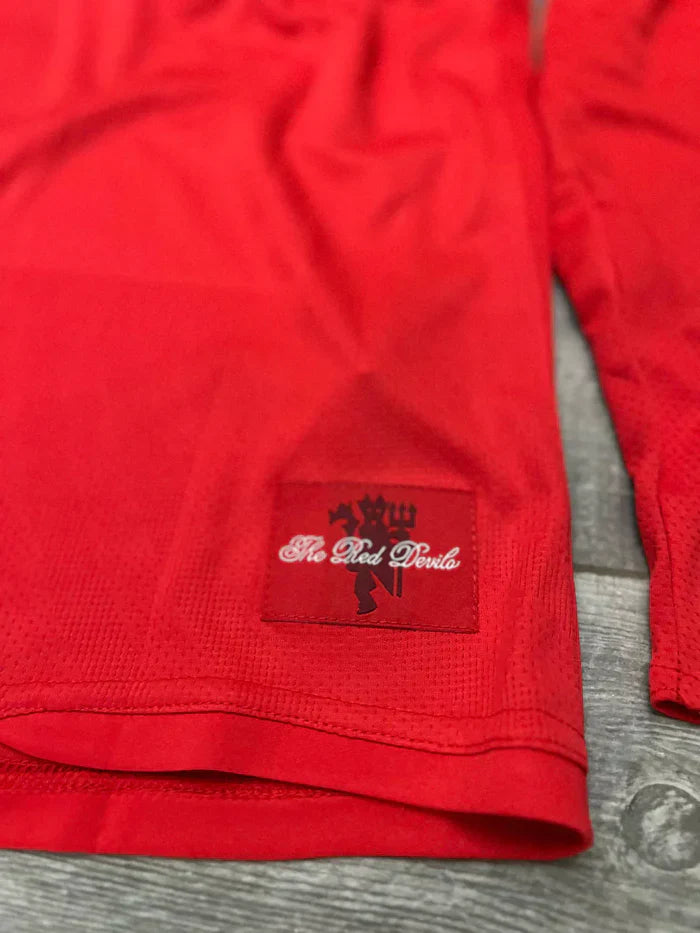 Camiseta local del Manchester United 07/08 I - Versión retro de manga larga