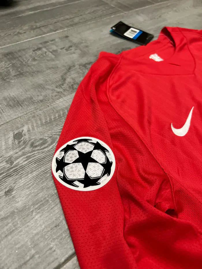 Camiseta local del Manchester United 07/08 I - Versión retro de manga larga